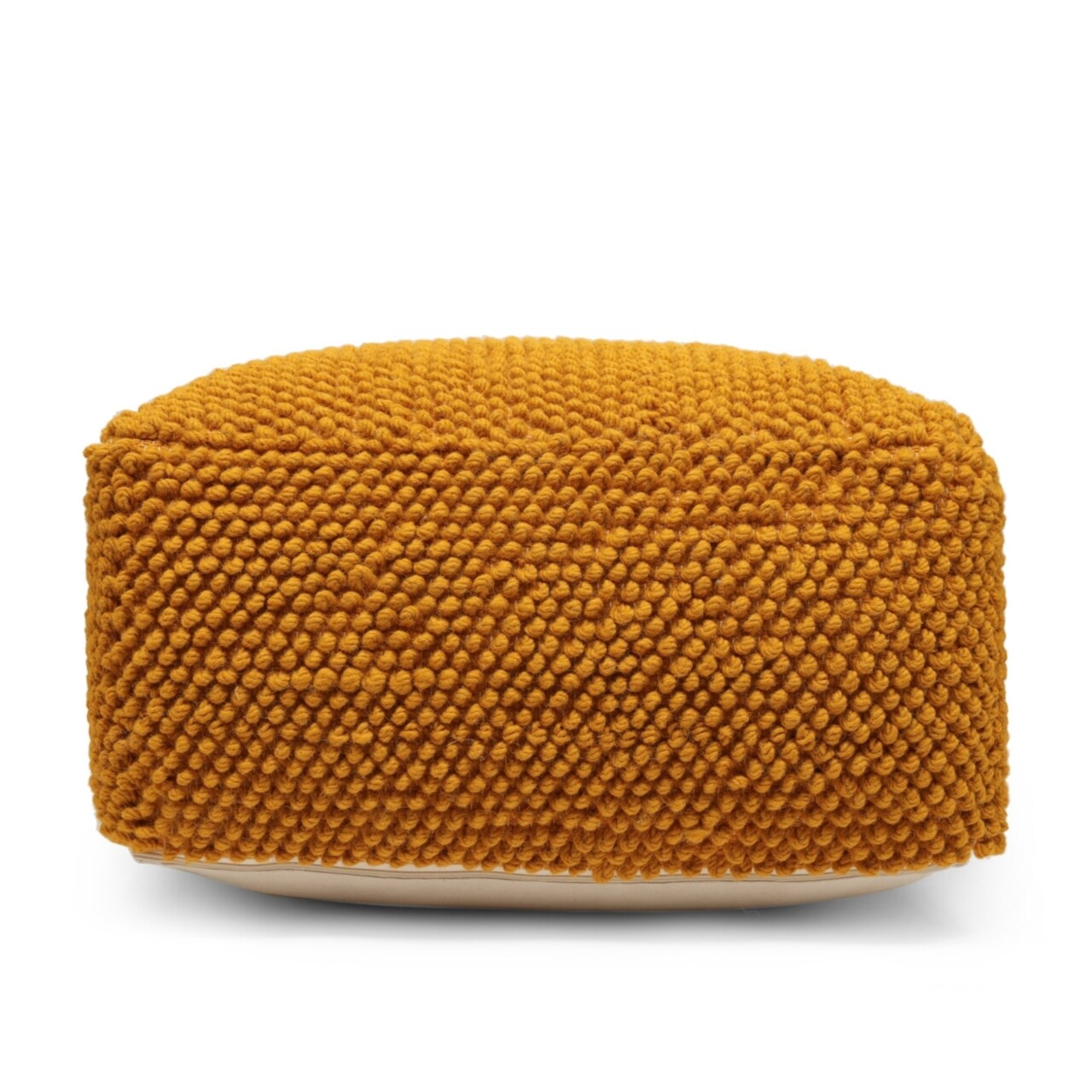 GDFStudio Wilsey Boho Handcrafted Tufted Fabric Square Pouf